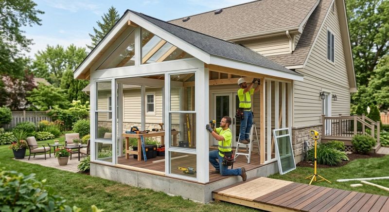 Enclosed Porch Construction in Nashville, TN