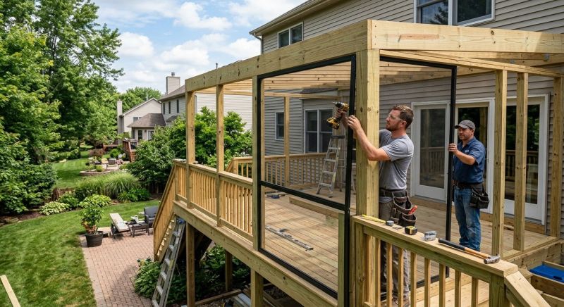 Deck Enclosure Construction in Chattanooga, TN