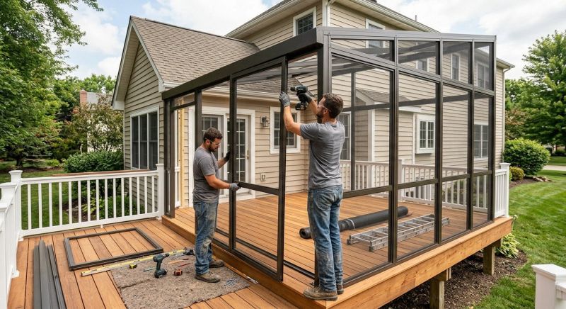 Enclosed Deck Installation in Nashville, TN