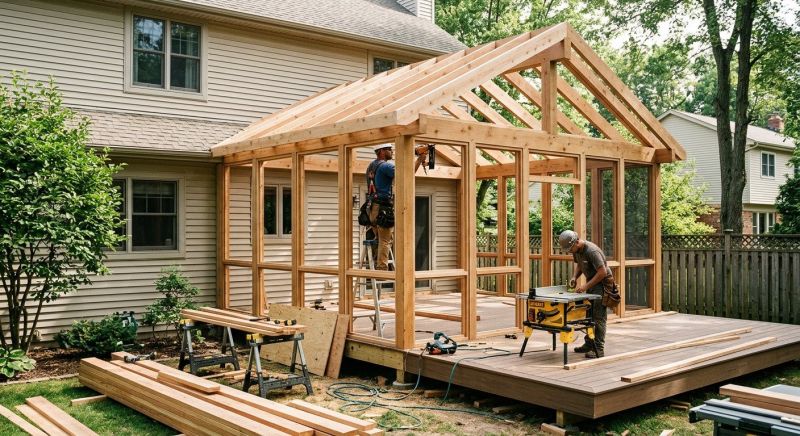 Enclosed Deck Installation in Dallas, TX