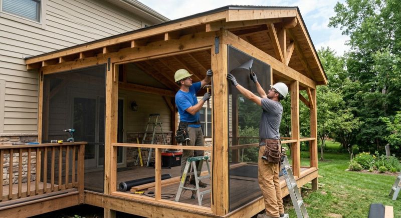 Enclosed Porch Construction in Longmont, CO