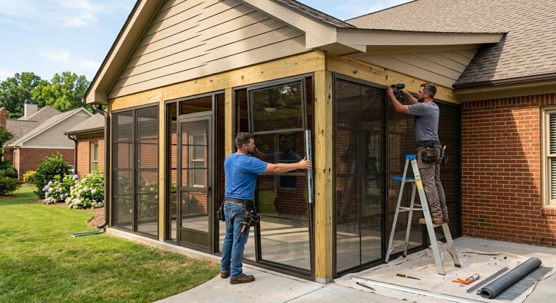 Enclosed Porch Installation in Longmont, CO