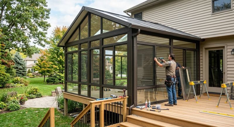 Four Season Room Installation in Asheville, NC