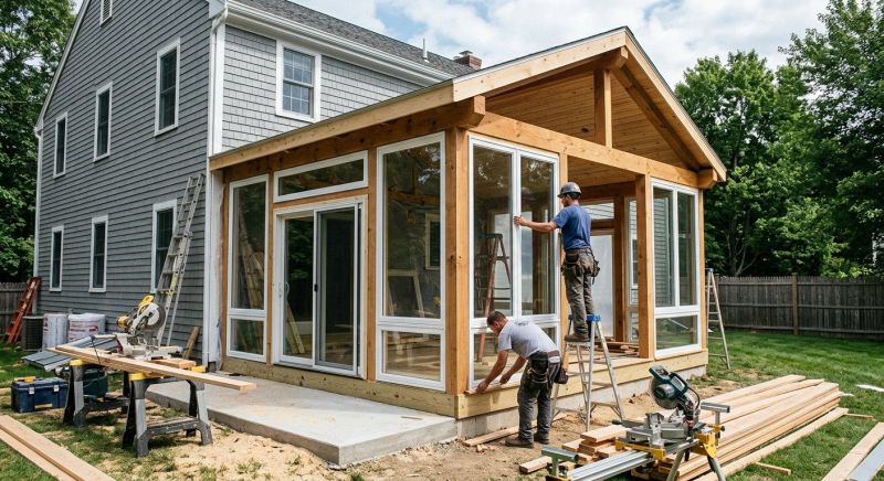 Porch Enclosure Installation in Longmont, CO