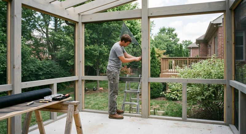 Porch Enclosure Installation in Dallas, TX