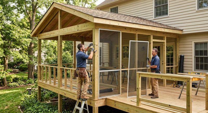 Porch Enclosure Installation in Boulder, CO